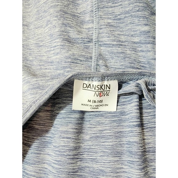 Women's Danskin Now Yoga Blue Heathered Medium Top Athletic Shirt Stretch Long - Picture 5 of 6